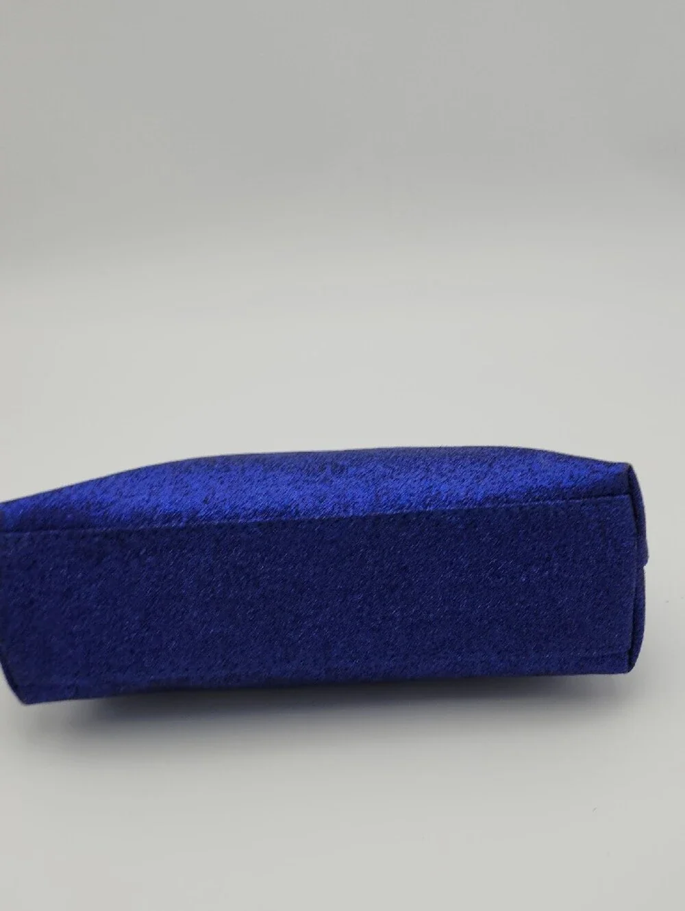Victoria's Secret Glitter Cosmetic Pouch in Deep Blue with Gold Hardware
